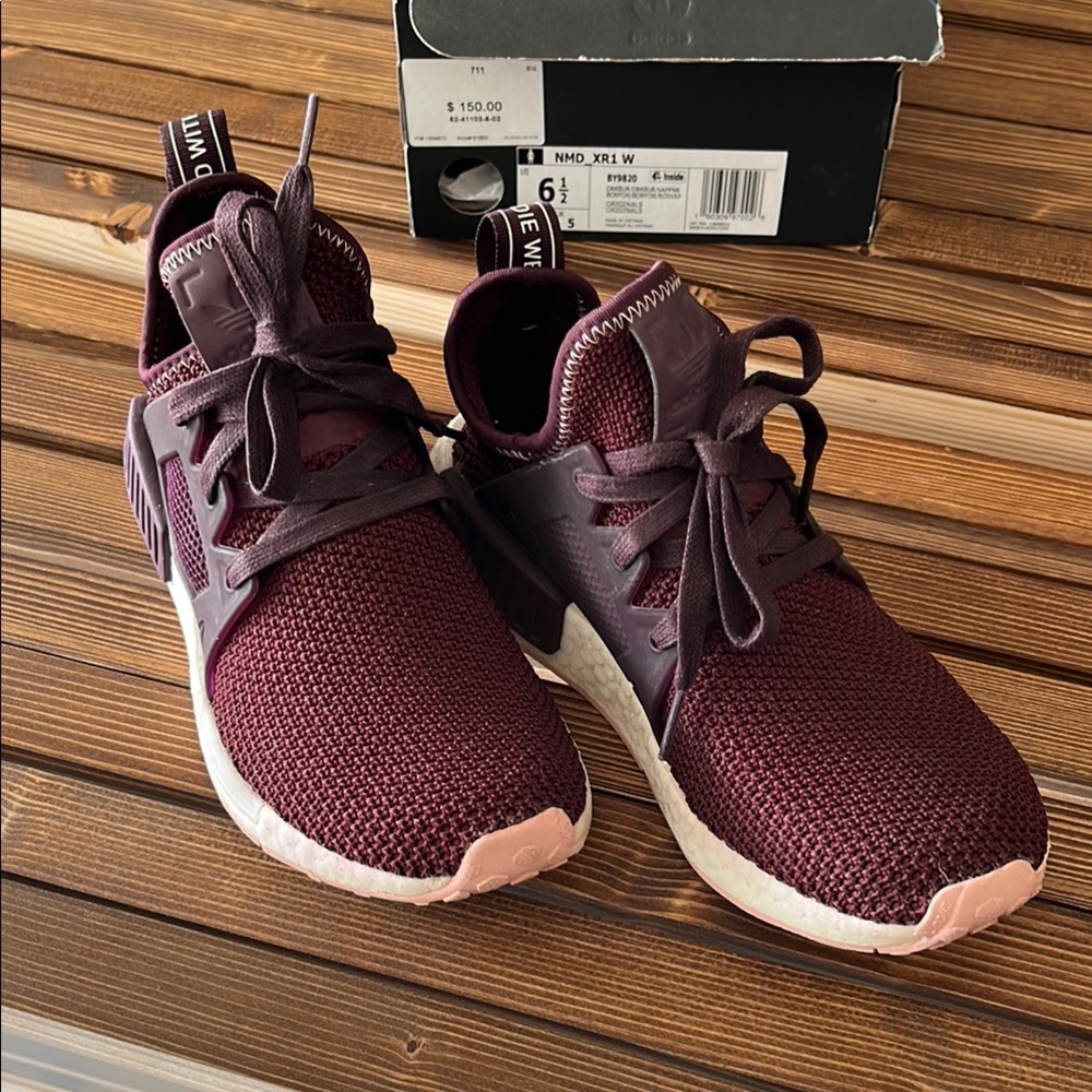 adidas Women's Sneakers in Burgundy and Pink